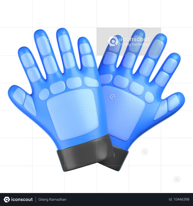 ゴールキーパーグローブ  3D Icon