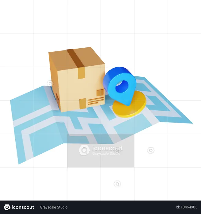 주문 추적  3D Icon