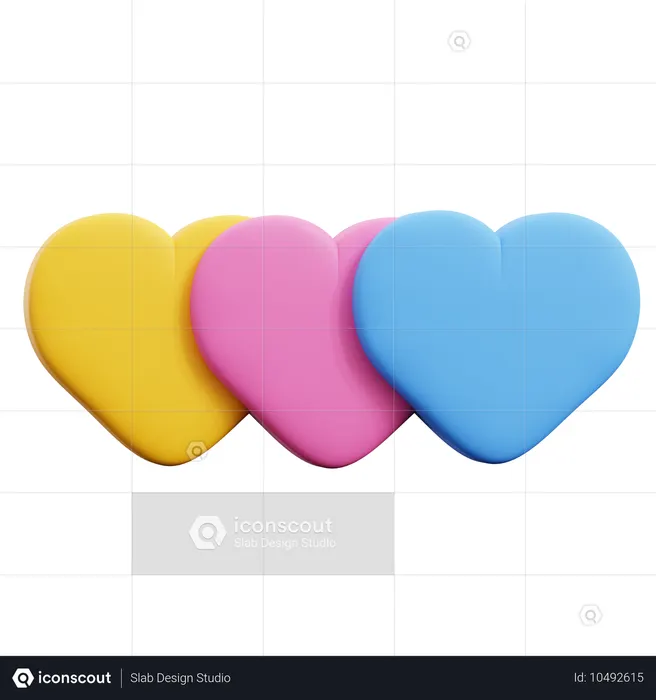 愛  3D Icon