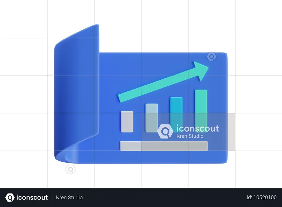 成長  3Dアイコン