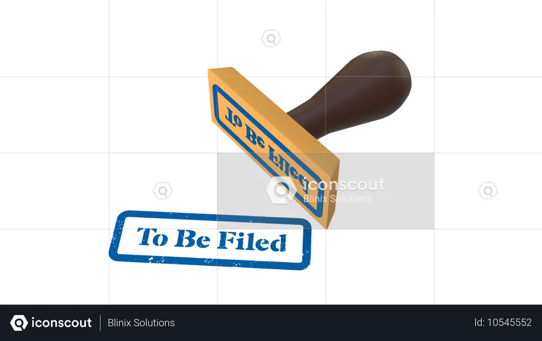 제출해야 함  3D Icon