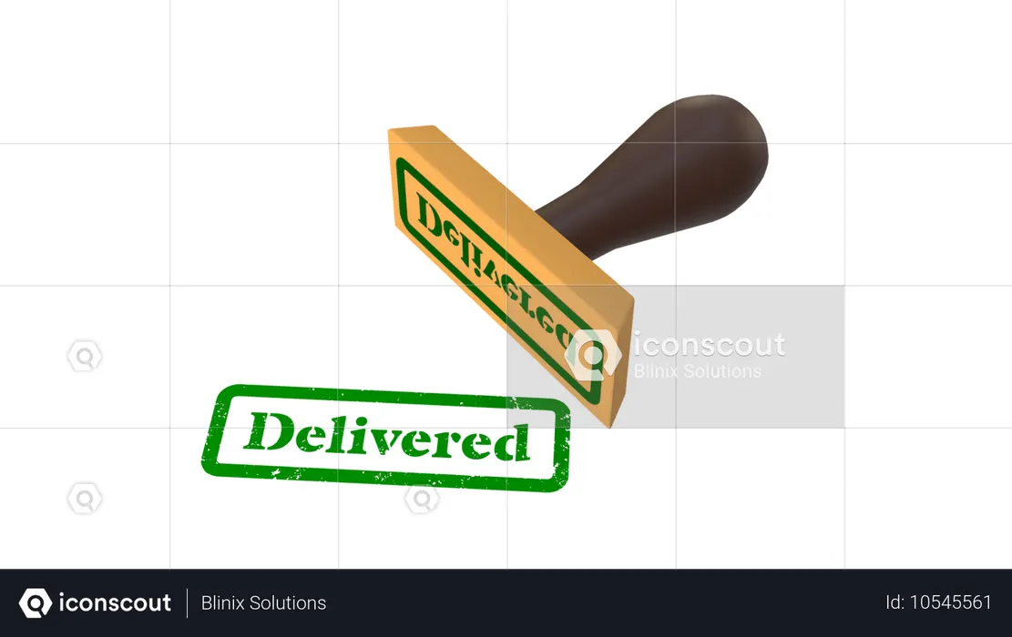 배달됨  3D Icon