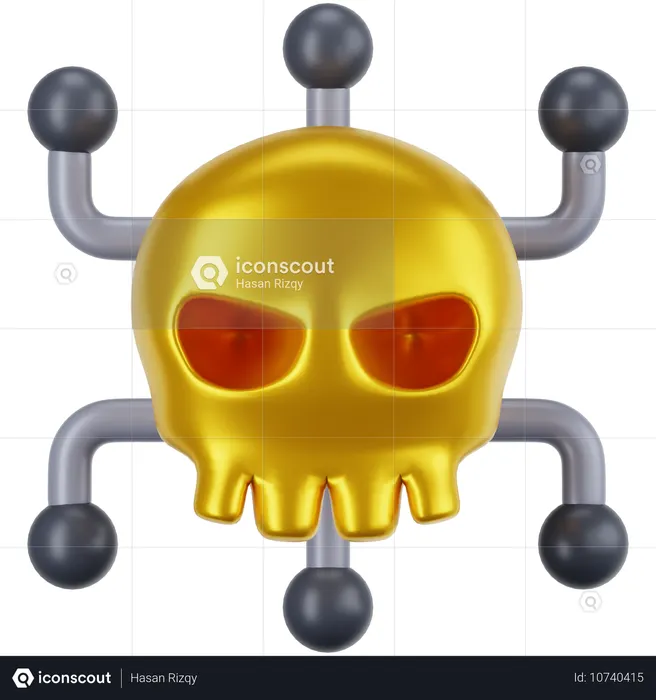 해커  3D Icon