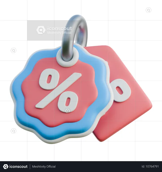 할인 혜택  3D Icon