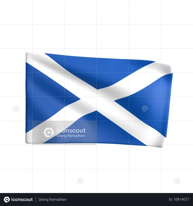 スコットランド Flag 3D Icon