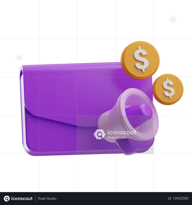 メールマーケティング  3D Icon