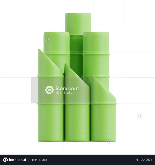 대나무  3D Icon