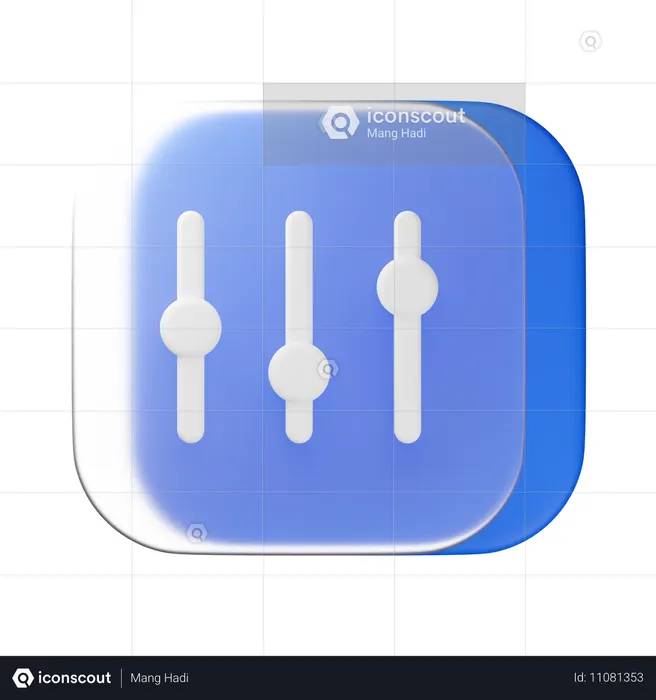 필터  3D Icon