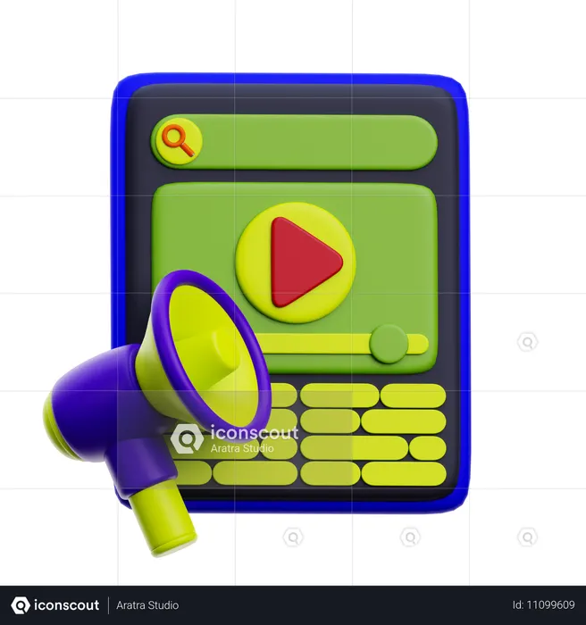 광고마케팅을 봤다  3D Icon