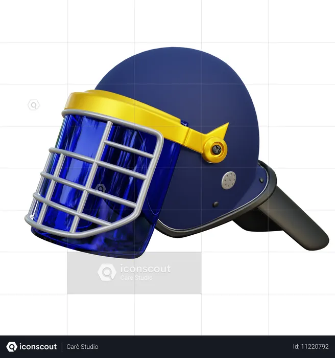 경찰 헬멧  3D Icon