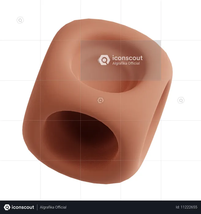 抽象的な立方体サイコロ  3D Icon