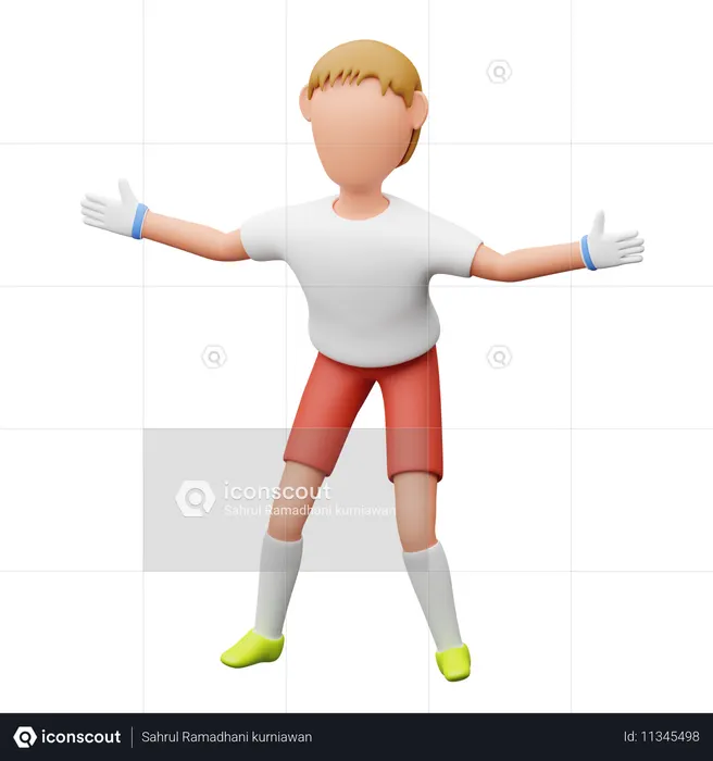 ゴールキーパー  3D Icon