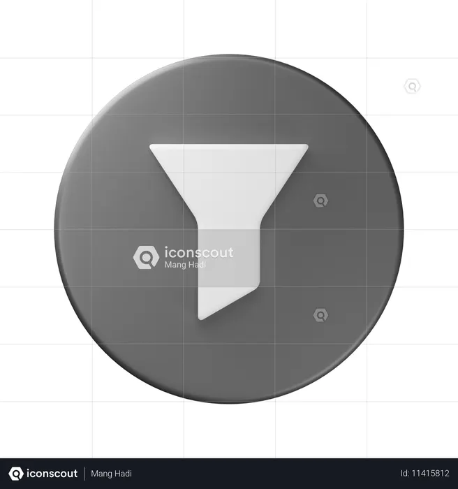 필터  3D Icon