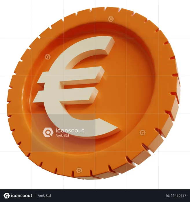 유로화 Logo 3D Icon