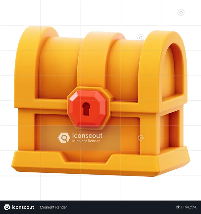 보물 상자  3D Icon