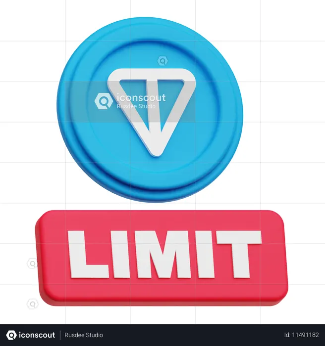 トンコイン制限  3D Icon