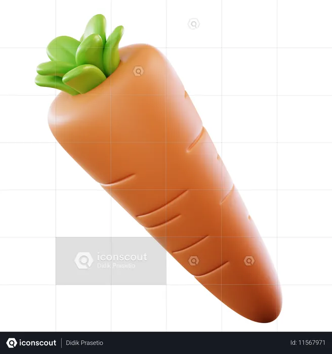 にんじん  3D Icon