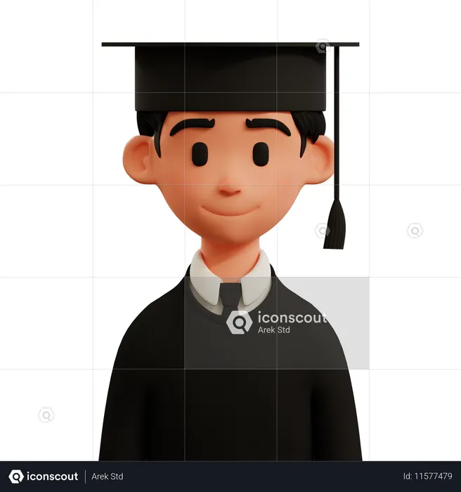 대학원생  3D Icon
