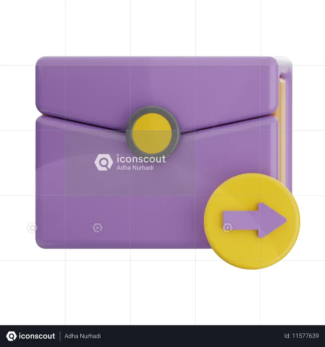 メールを送信しました  3D Icon