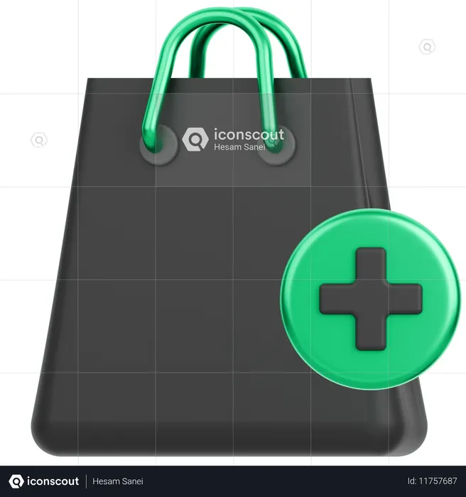 かごに入れます  3D Icon