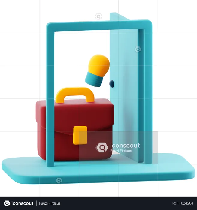 아이디어  3D Icon