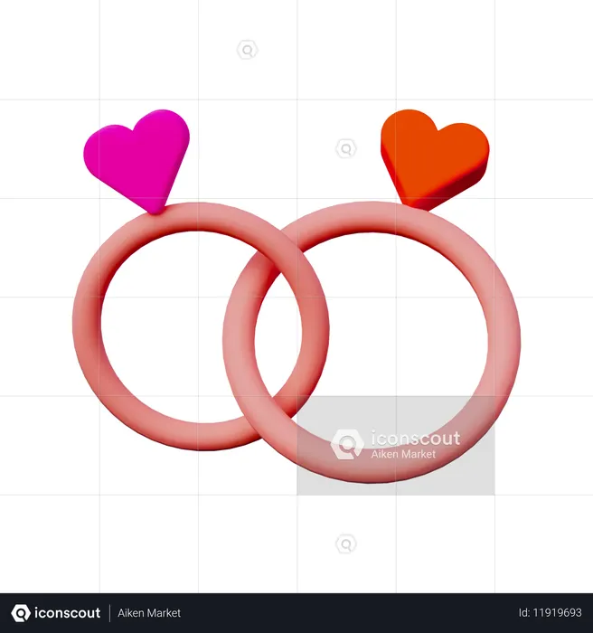 ラブリング  3D Icon