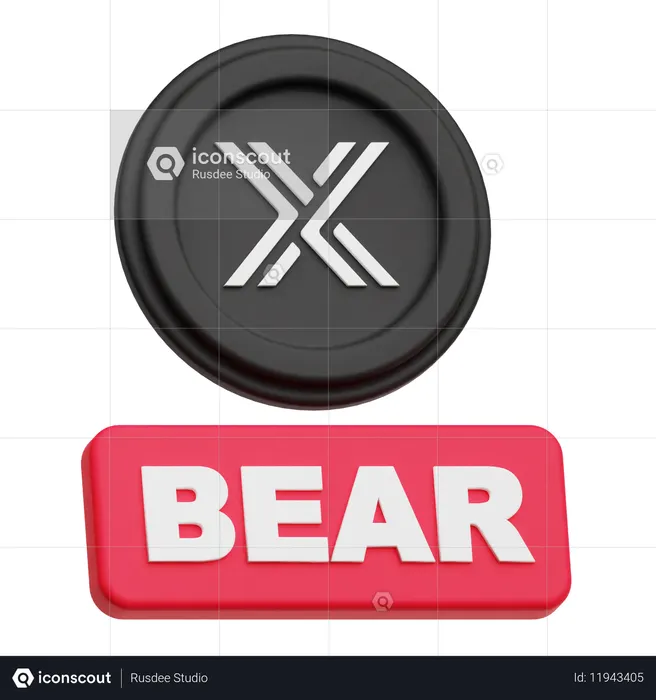 불변의 곰  3D Icon