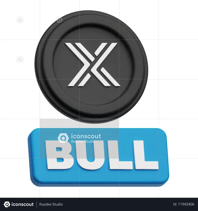 불변의 황소  3D Icon
