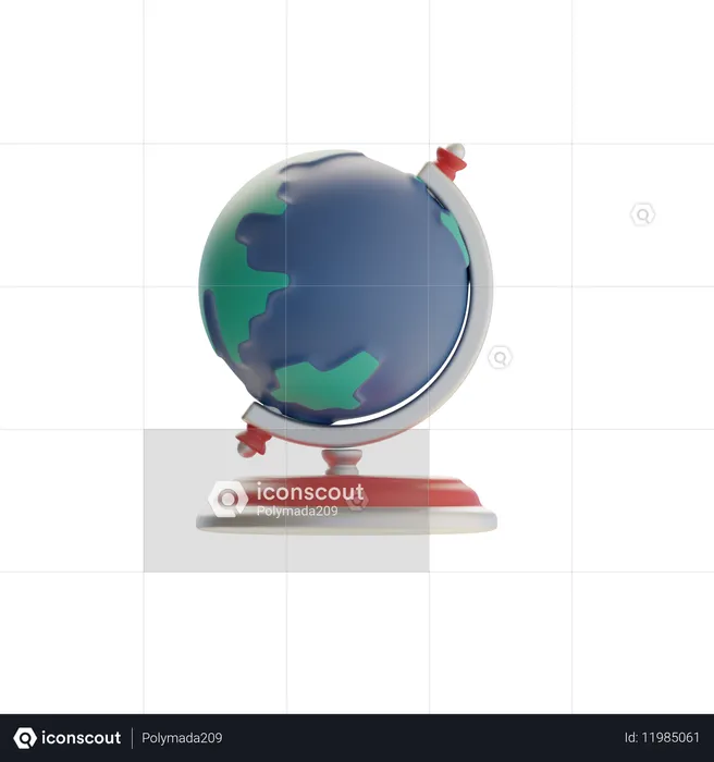 지구  3D Icon