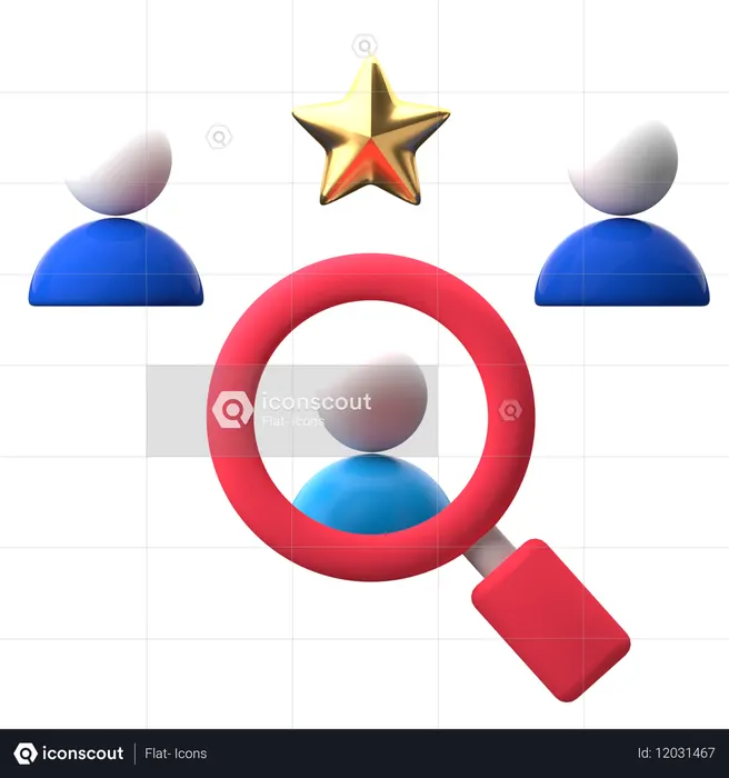 人材プール  3D Icon