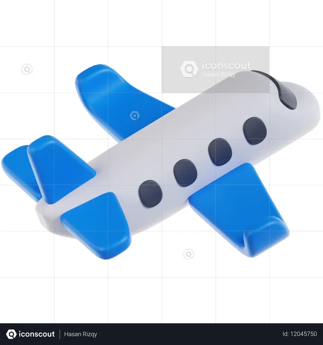 비행기  3D Icon