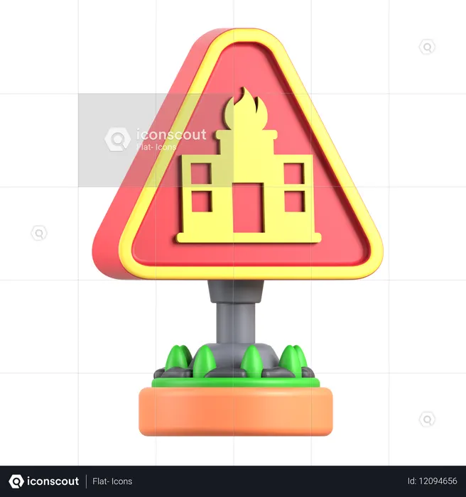 消防署  3D Icon