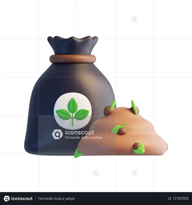 堆肥  3D Icon