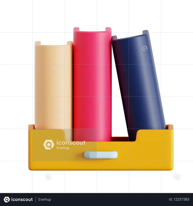 도서관 위치  3D Icon