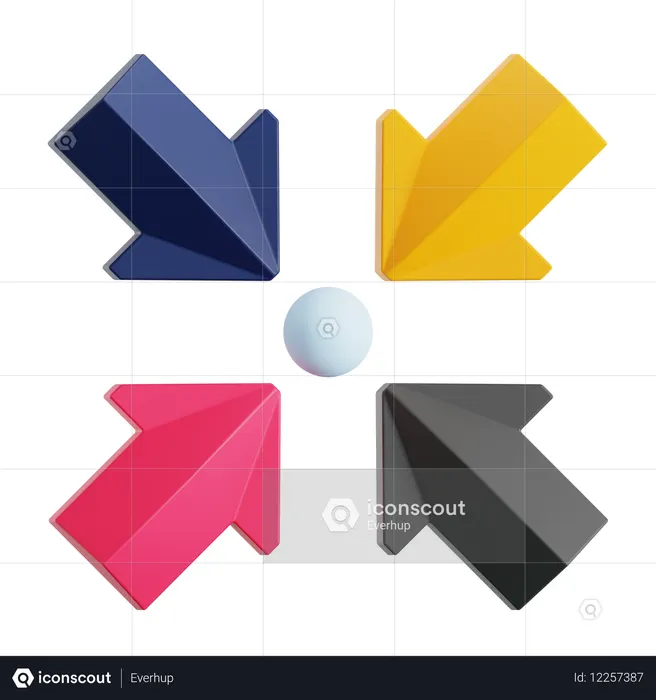 미팅 포인트  3D Icon