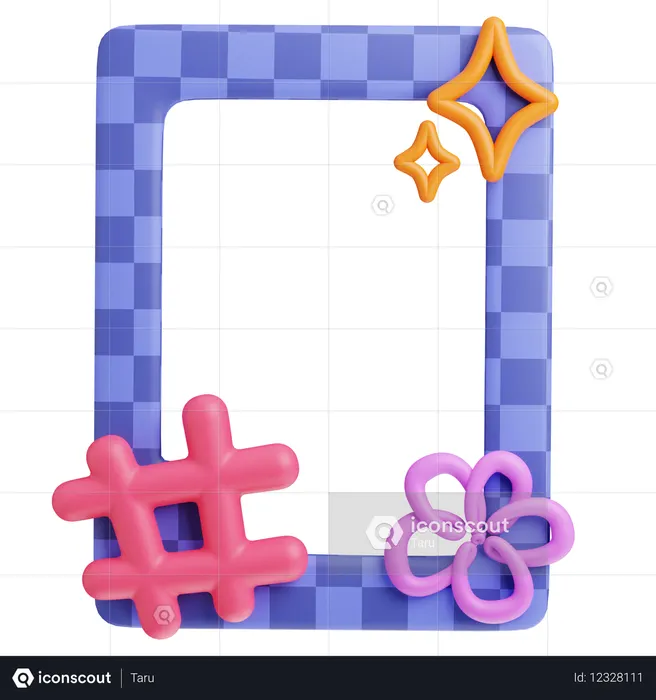 チェッカーの楽しみ  3D Icon