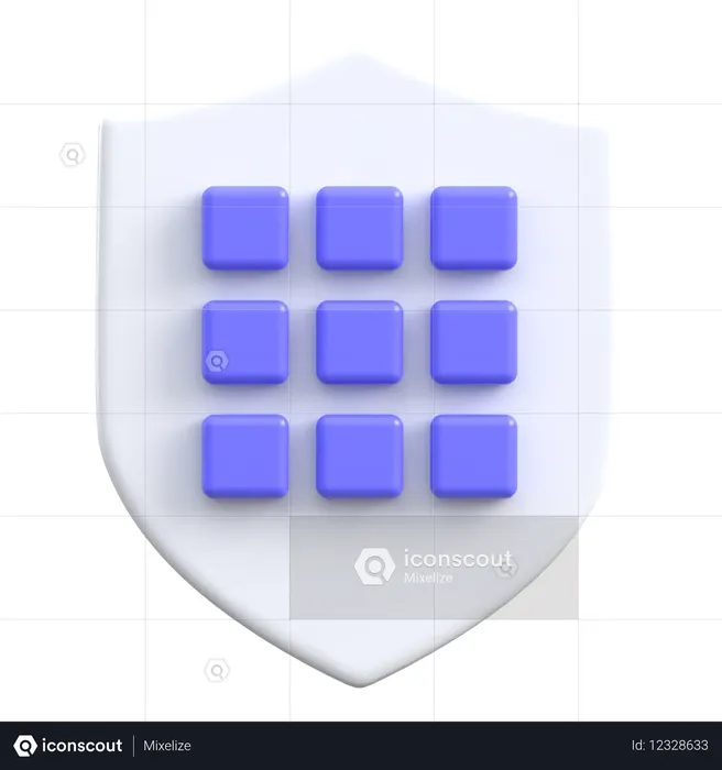 グリッド  3D Icon