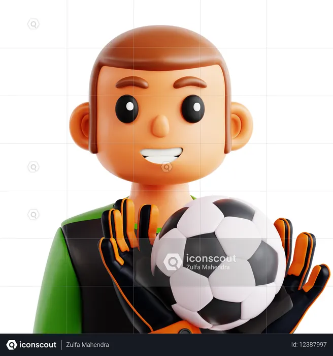 ゴールキーパー  3D Icon