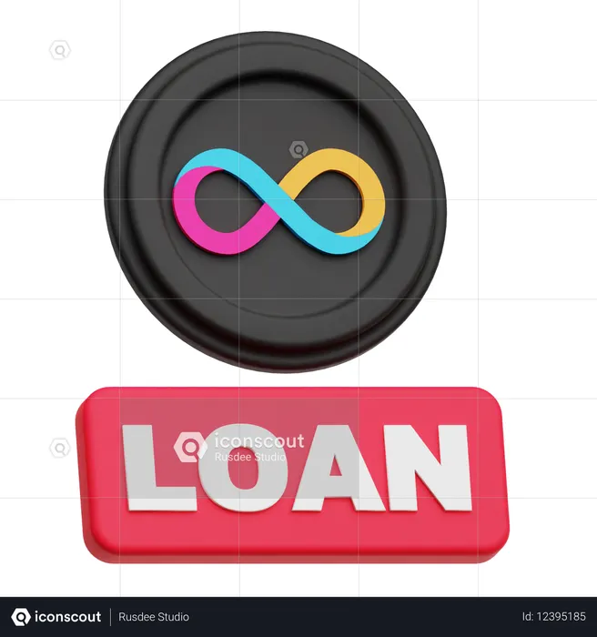 인터넷 컴퓨터 대출  3D Icon