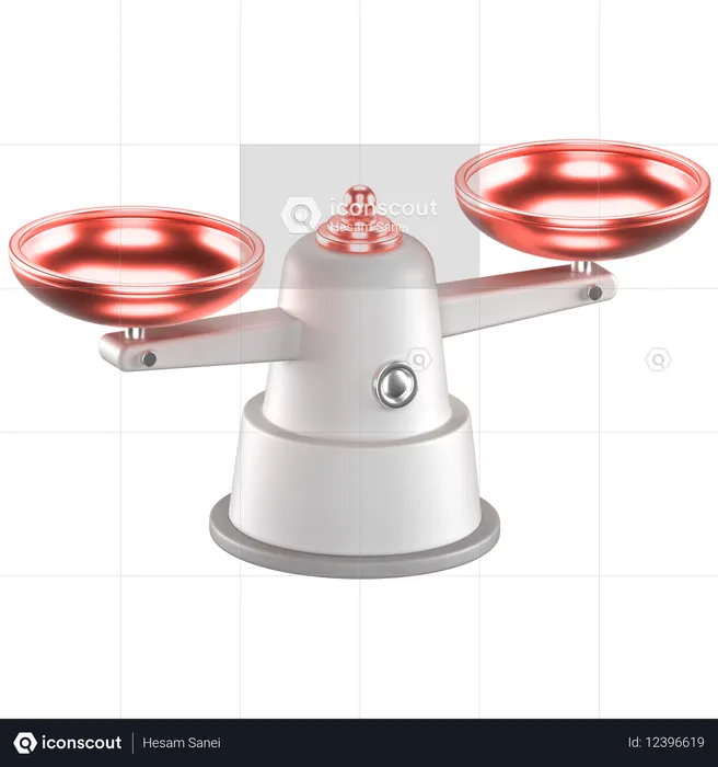 体重計  3D Icon