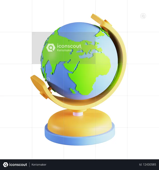 グローブ  3D Icon