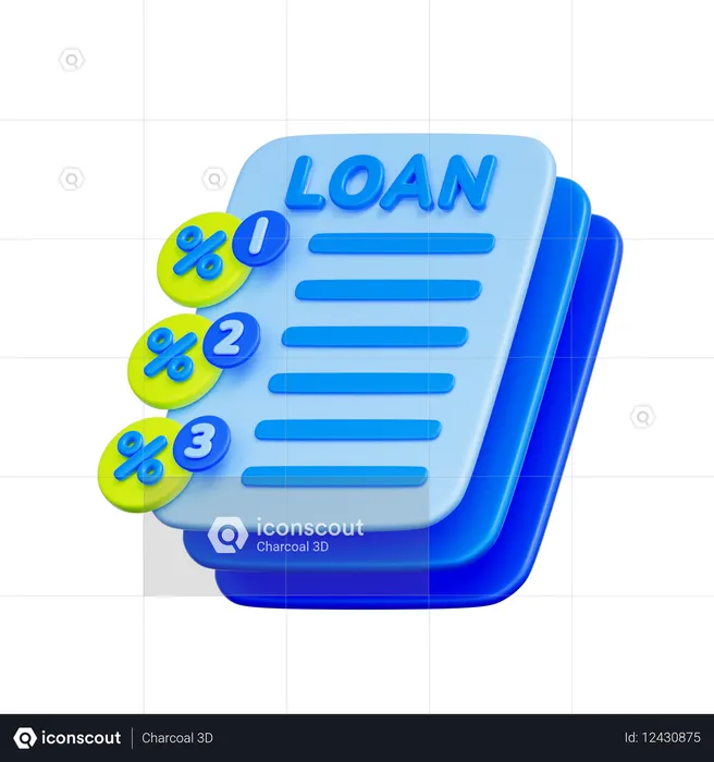 대출 옵션을 비교하세요  3D Icon