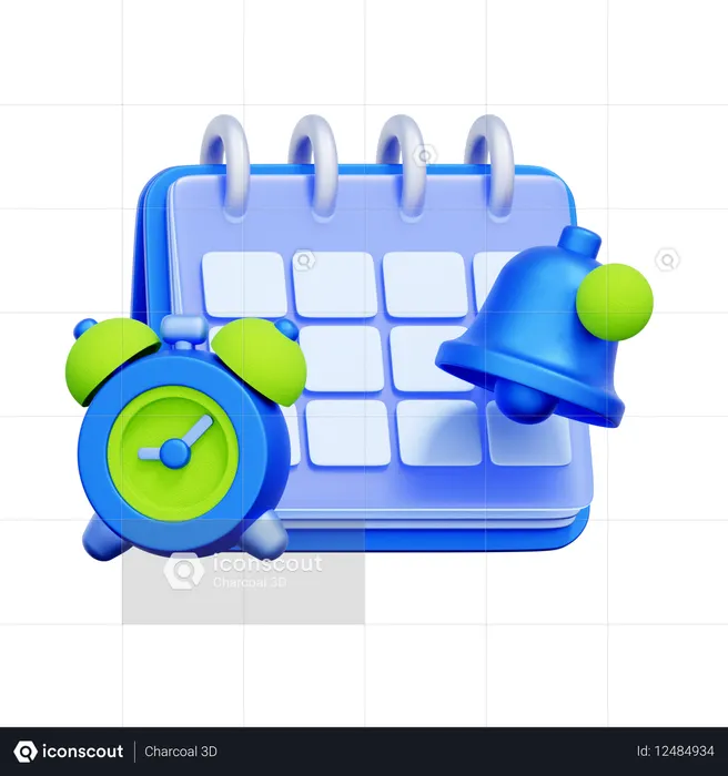 지불 기한 알림  3D Icon