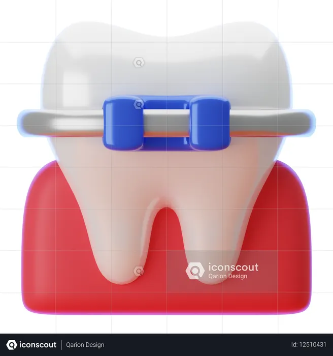 歯列矯正具  3D Icon
