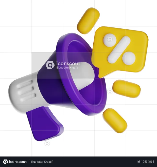 홍보  3D Icon
