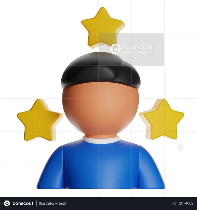 タレント  3D Icon