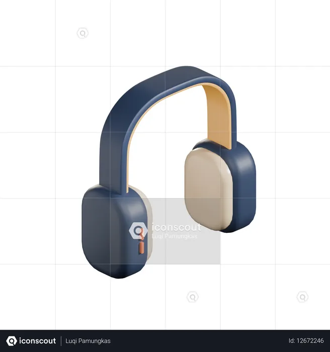 ヘッドセット  3D Icon