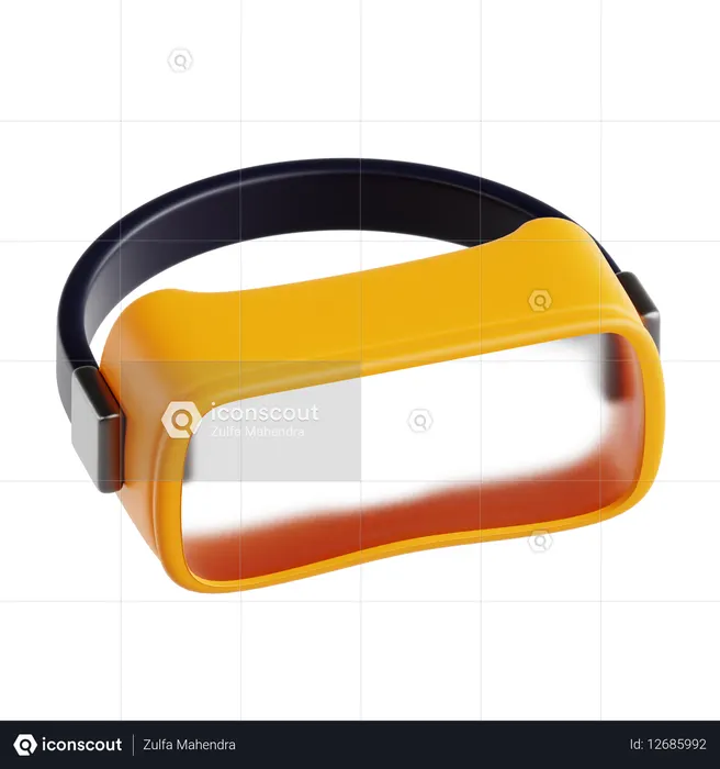 안전 고글  3D Icon
