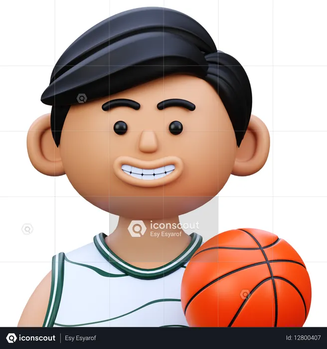 バスケットボール選手  3D Icon