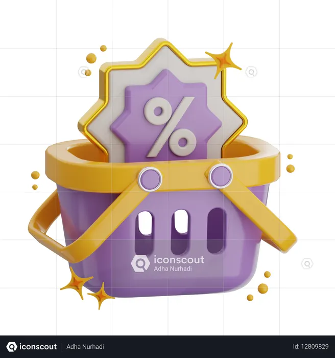 쇼핑 바구니  3D Icon